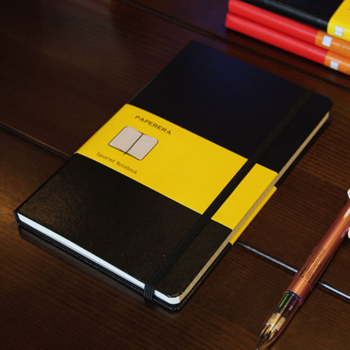 Notebook Dotted A5 - Klasyczne biuro szkoła twarda skóra zespół