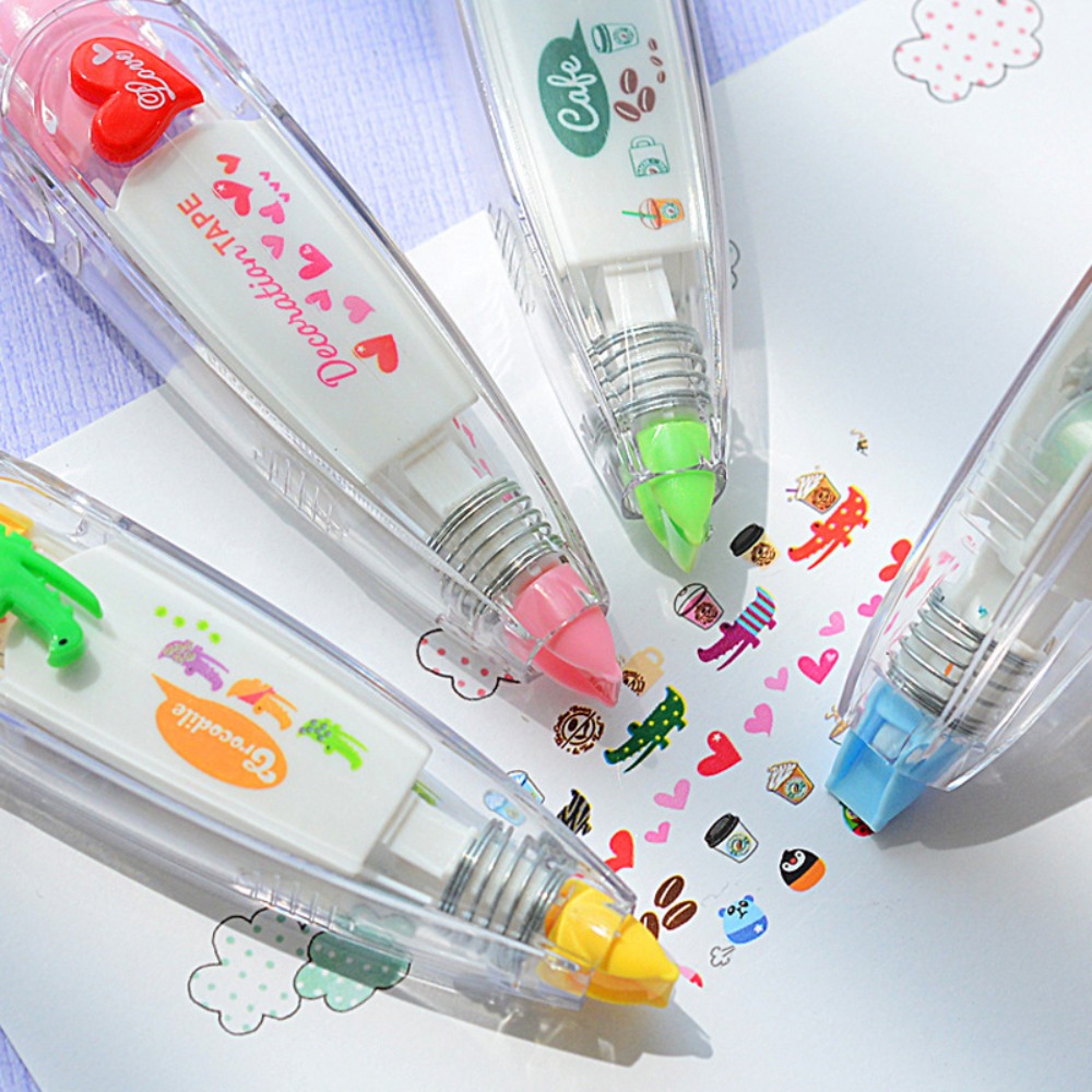 Correction Tape Roller - Śliczne Kawaii dekoracyjna taśma korekcyjna 6mm