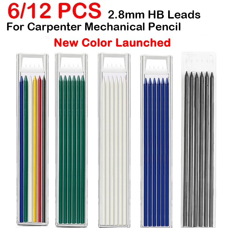 Mechanical Pencil Lead - 6/12 szt. Do ołówka automatycznego do