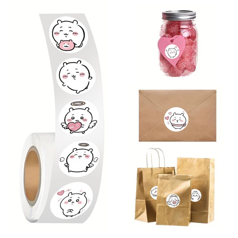 Rolka naklejek Jiyi, 500 sztuk – Sticker Label Roll recenzja i cena
