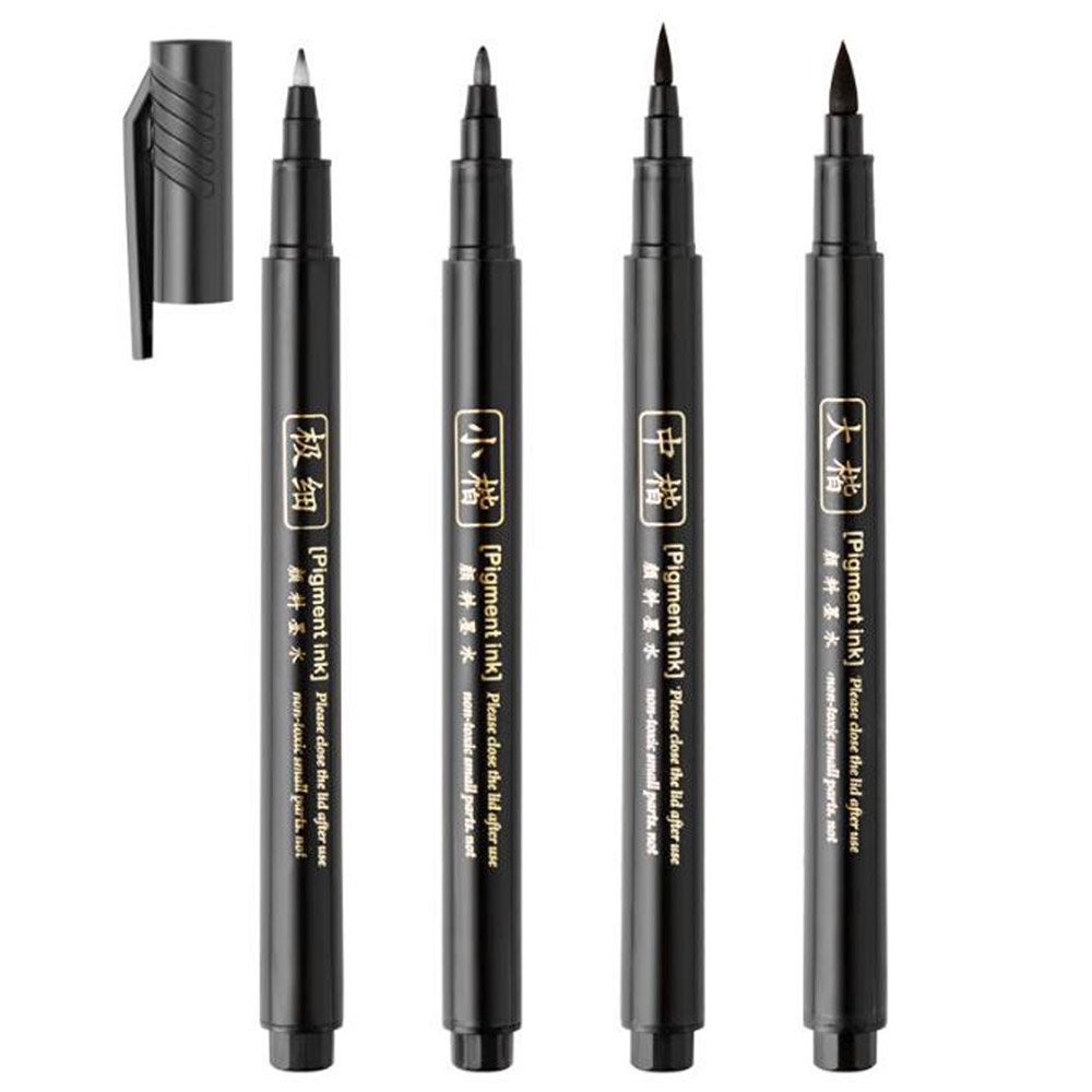 4 szt. Pędzelków do kaligrafii – Stationery Warehouse recenzja i cena