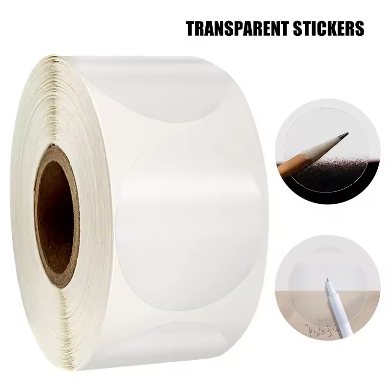 Przezroczyste okrągłe naklejki – Sticker Label Roll recenzja i cena