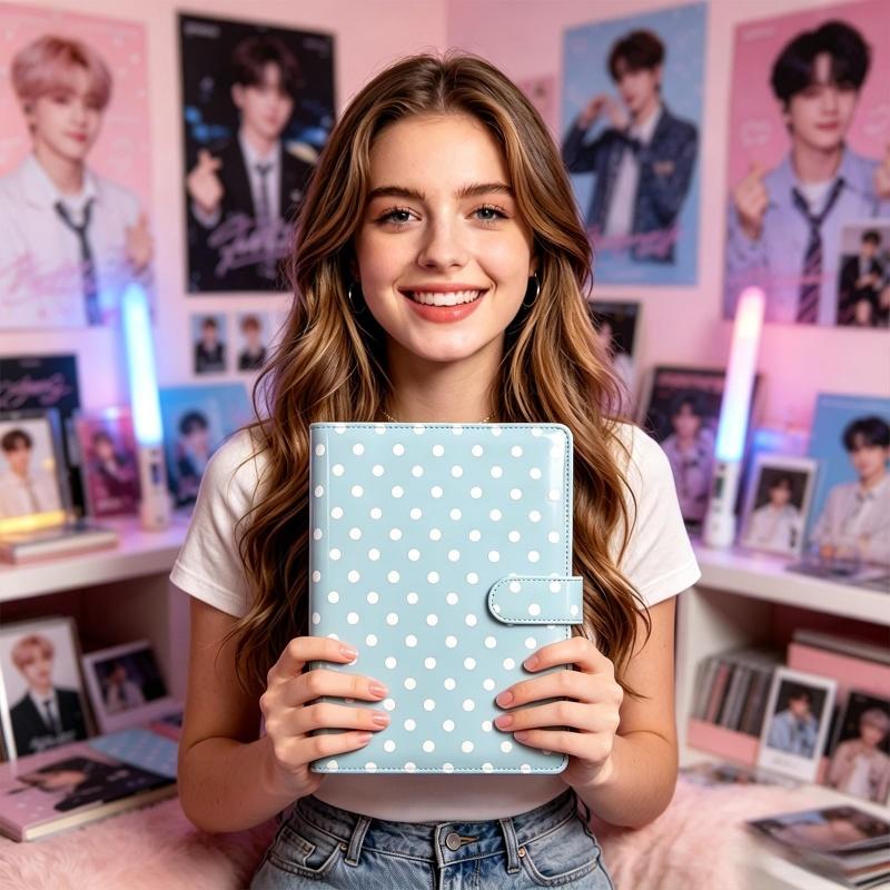 Kolorowy retro czerwono-srebrn – Notebook Dotted A5 recenzja i cena